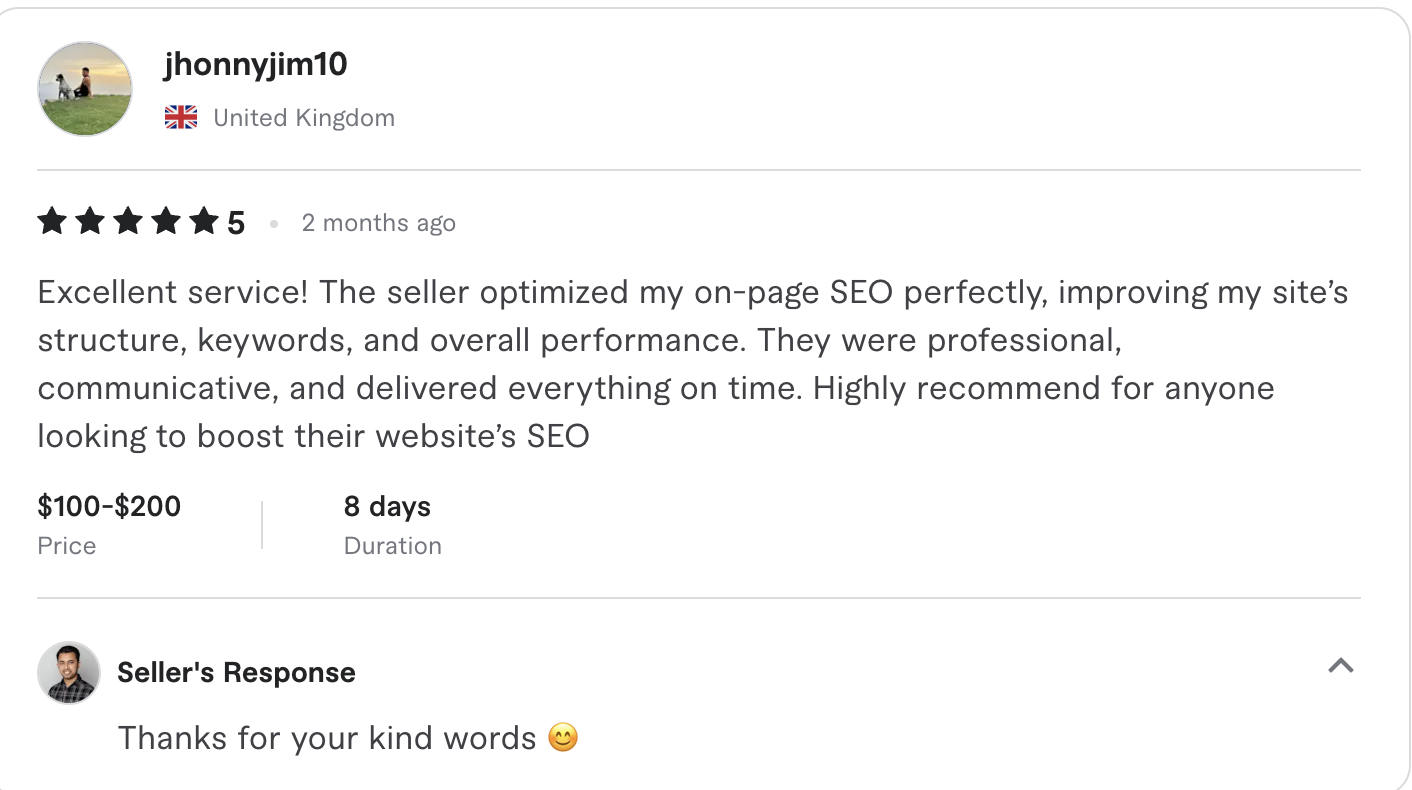 Fiverr review screenshot 02