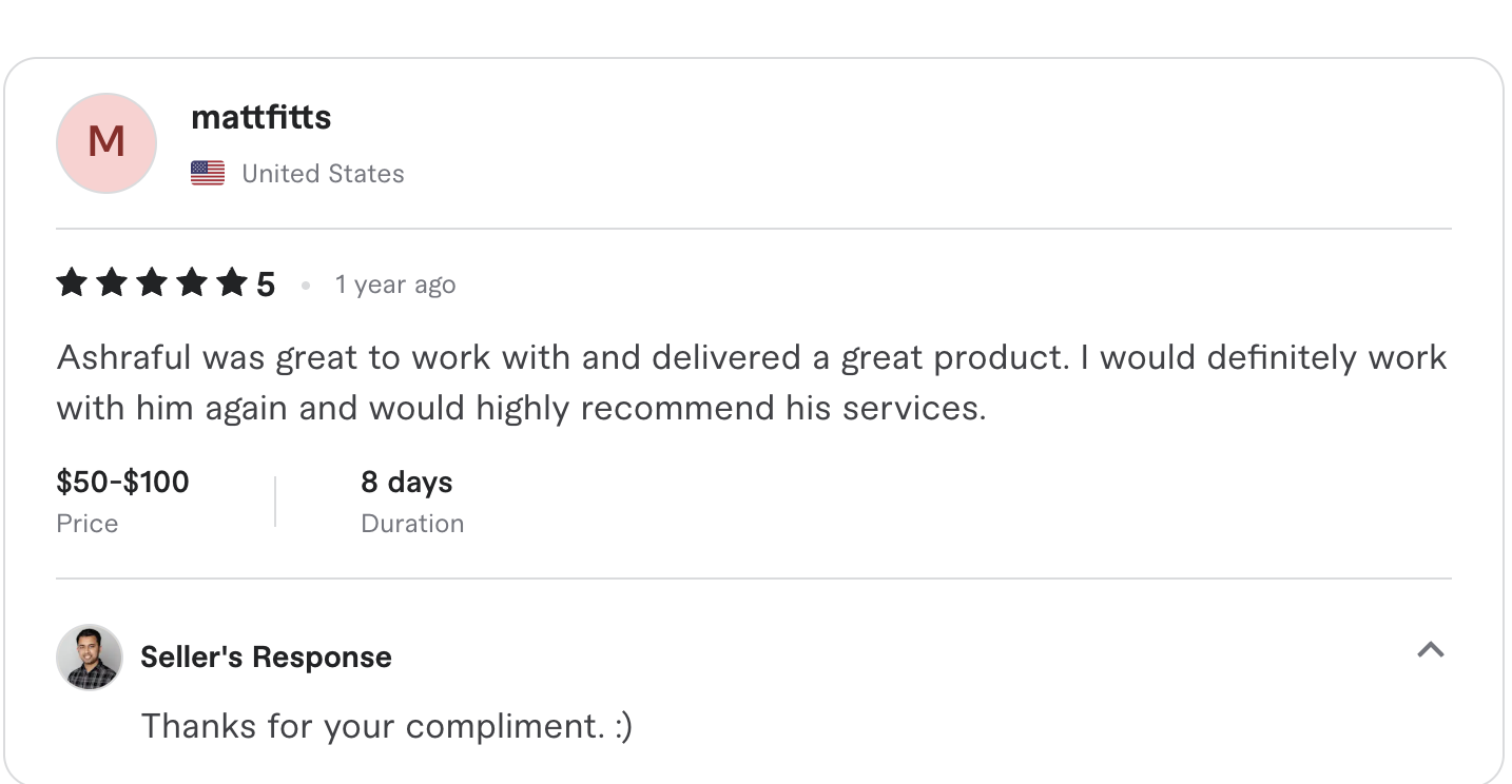 Fiverr review screenshot 11