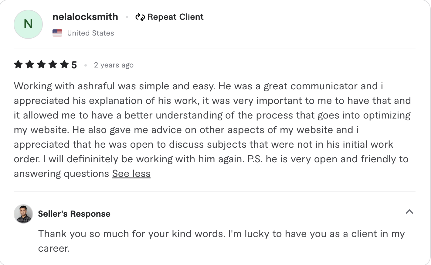 Fiverr review screenshot 18