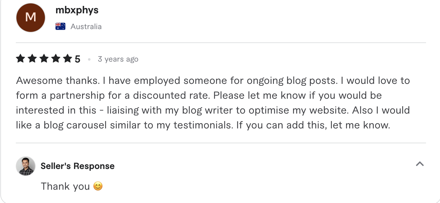 Fiverr review screenshot 28