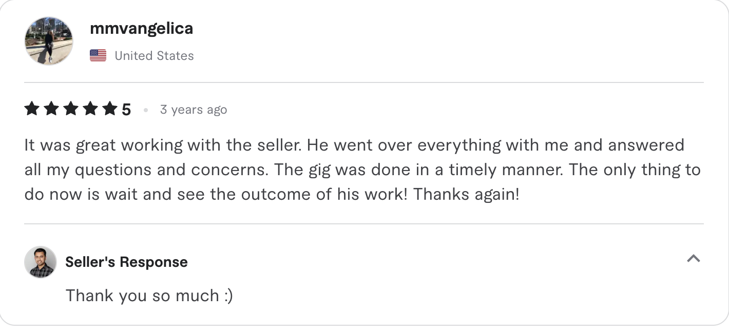 Fiverr review screenshot 29